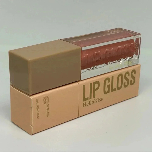 Hello Kiss - Moisturizing and Plumping Ultra Glossy Lip Gloss in Color Moon - Picture 2 of 6